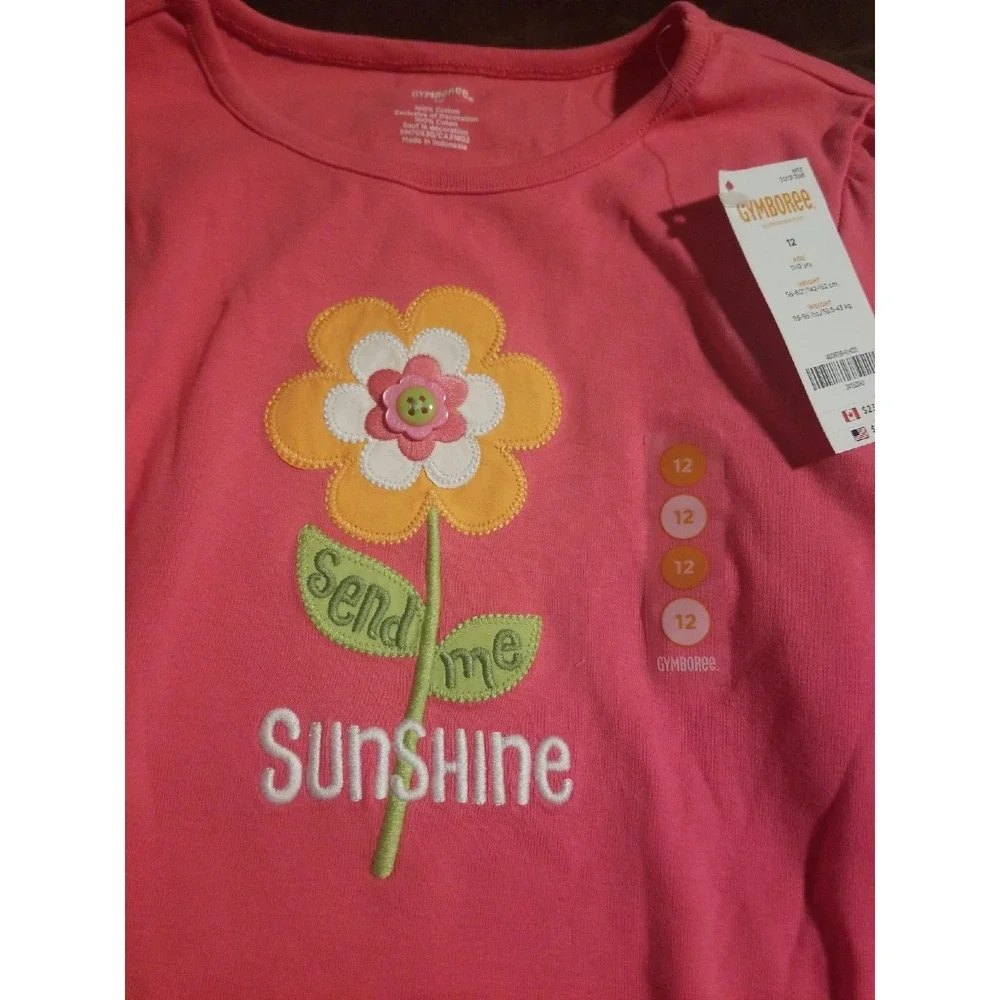 Gymboree growing‎ flowers top 12 nwt